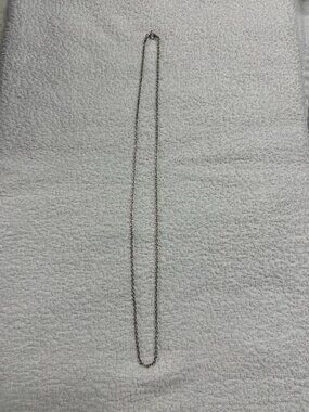 Sterling silver chain necklace, 24"